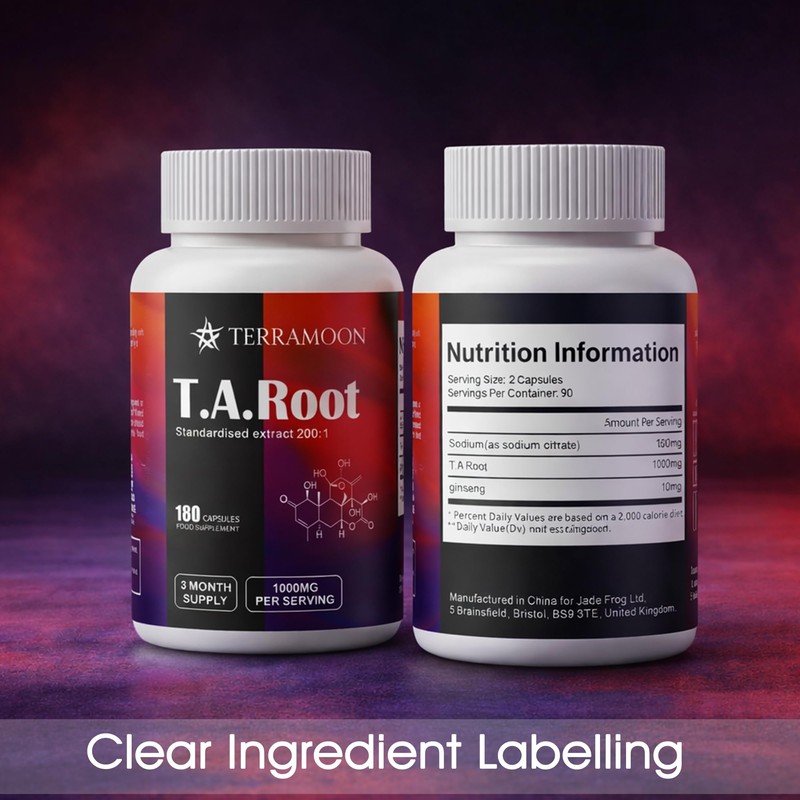 High Strength TongAliRoot, 180 Capsules, 400mg per Serving, 6 Month