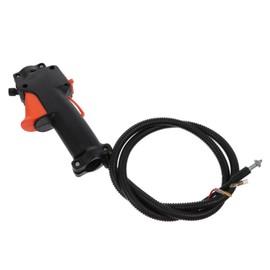 Totority Throttle Control Handle for Brush Cutter Lawn Mower Easy Installation Complete Throttle Trigger Cable Ergonomic Grip for Lawn Care Landscaping