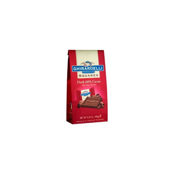 GHIRARDELLI Intense Dark Chocolate Squares, 60% Cacao, 4.1 Oz Bag