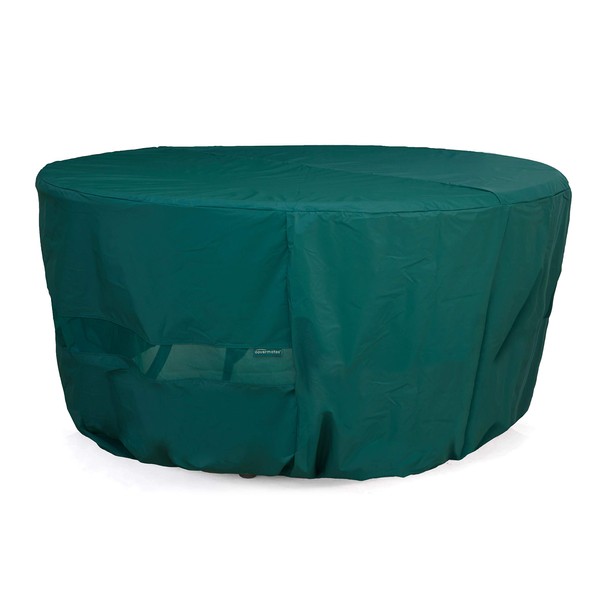 Covermates Round Accent Table Cover - Light Weight Material, Weather Resistant, Elastic Hem, Patio Table Covers-Green