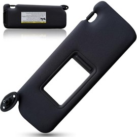 Left Driver Side Sun Visor Compatible with Toyota Scion TC 2005-2010 Replaces# 74320-21210-B2 Gray (Left Driver Side (Black))