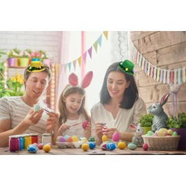 Niaspi Easter Egg Hat Hair Clip for Women Girls Teen Colorful Cartoon Flower Leaves Branch Barettes Lovely Holiday Party Supplies Crafts Accessories Decor Ornament Jewelry Gifts(Green)