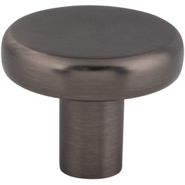 1-1/4" Diameter Brushed Pewter Gibson Cabinet Knob