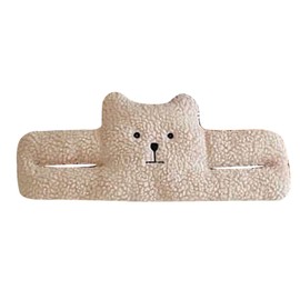 Door Clamp Protection, Lamb Cashmere PP Cotton Door Bang Stopper Anti Clamp Door Clamp Protection, Prevents Finger Clamping Injuries, Slamming Door (Small Bear)
