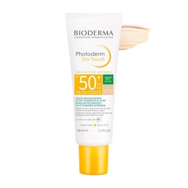 Bioderma, Protector Solar en Gel, Photoderm Dry Touch Tono Muy Claro, FPS50, Control Brillo, Reduce Imperfecciones, 40ML