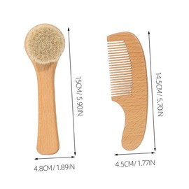minkissy Baby Bath Brush Set Soft Bristle Newborn Hair Brush Kit Gentle Scalp Care Shower Brush