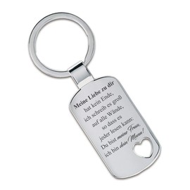 Lieblingsmensch Keyring Model: My Love to You, Cut out heart