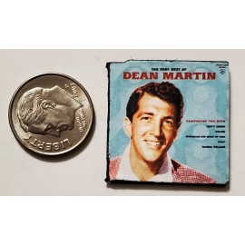 Dollhouse Miniature Record Album 1" 1/12 scale Music Dean Martin  Italian Best