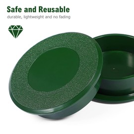 2pcs Golfs Hole Cup Cover Durable Putting Hole Protection for Golf Practice Portable Golf Training Accessories for Use Green Color