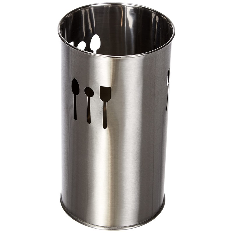 Ibili Kitchen Tools Holder 10x18 cm of Stainless Steel, Stainless-Steel,