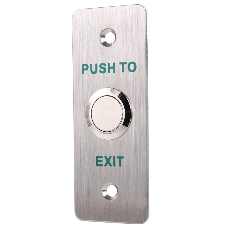 UHPPOTE Momentary Push to Exit Button Switch NO/COM Output Stainless
