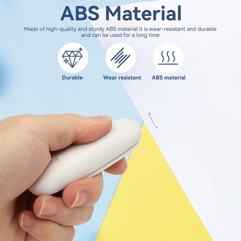 Office Stapler Made of Metal, Ergonomic Design with Refill Indicator,