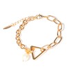 BEMDOFIG Gold Cuban Chain Bracelets Baroque Pearl Bracelets 14K Gold