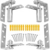 Tambee Saloon Door Hinges, Heavy Duty 304 Stainless Steel Double