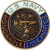 Navy Honorable Discharge Lapel Pin.