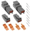 ECSiNG 2 Sets DTM Series 2 Pin Way Connector Kit