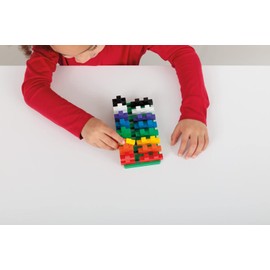 Plus-Plus Ingenious Construction Toy, Big Learn to Build Building Blocks Set, 60 Pieces, 300.3288