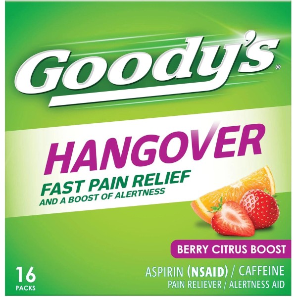 Goody's Hangover Powders – 16 Ct Berry Citrus, Fast Pain