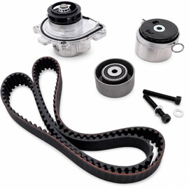 Engine Timing Belt Kit with Water Pump for Chevy Cruze 2010-2015 1.8L, Cruze Limited 2016, Sonic 2012-2018, Aveo Aveo5 2009-2011, Pontiac G3 Saturn Astra, Replace TCKWP338