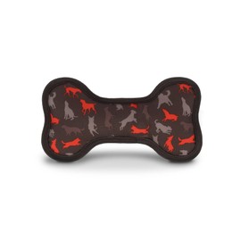 P.L.A.Y. Stuffed Dog Toys, ECO Bones - Extra Durable Squeaker Chew Toy, Great for Teething Puppies & Small, Medium, Large Dog Breeds - Machine Washable, Recycled Materials (Scout & About, Small)