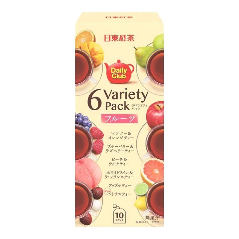 Nitto Tea Daily Club 6 Variety Packs, 10 Bags x