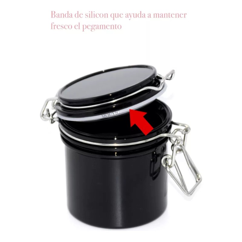 Dbmb Contenedor Almacenamiento Para Pegamento + Pegamento Pestaña