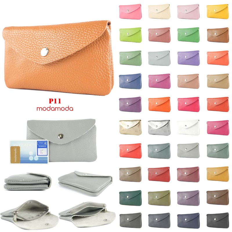 modamoda de P11 Women's Leather Purse Medium Handmade in Italy,