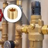 sourcing map 6Pcs Brass Pipe Plug Fitting, 1/16" NPT Male