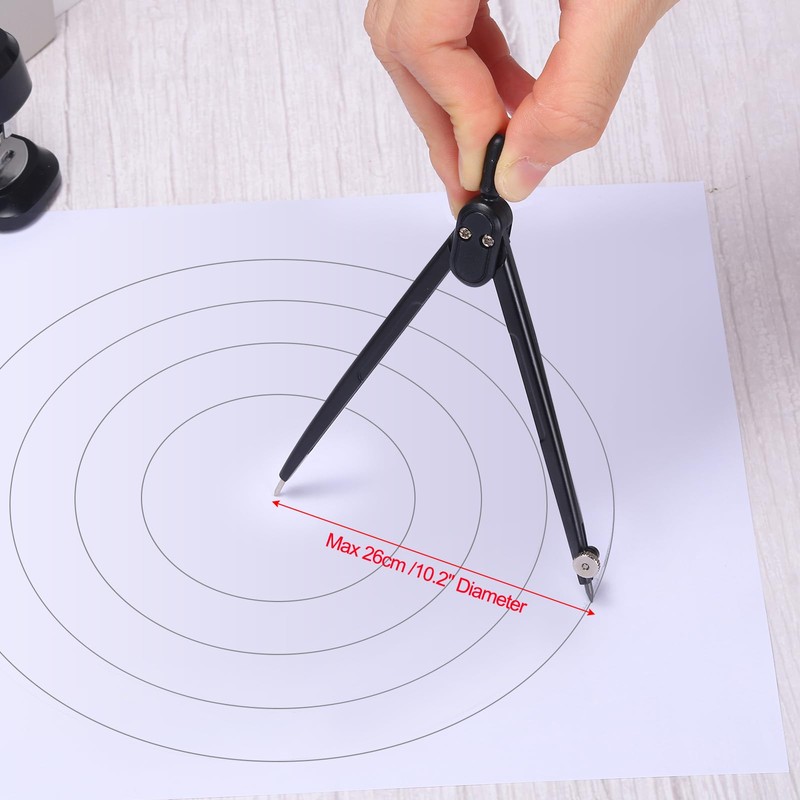 M&G Compass for Geometry, Metal Compass with Extra Leads Geometry