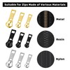 108 Pieces Zip Repair Kit HXC Zipper Repair Kit Metal