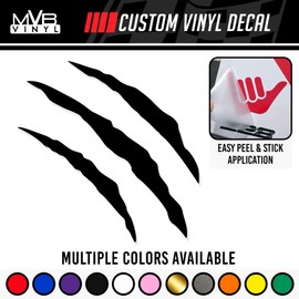 Claw Marks Vinyl Decal Sticker | Universal Fitment 600