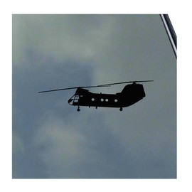 CH-46 Sea Knight Pilot Crew Side View Vinyl Sticker Decal Phrog Army Marines Transport Vietnam Desert Storm Veteran