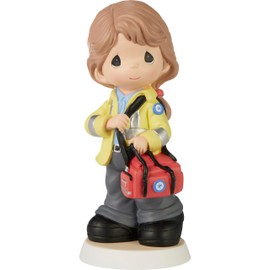 Precious Moments First Responder Resin Figurine | EMT Reward | Delicately Hand-Painted