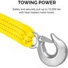 NEIKO 51008A Heavy Duty Tow Strap with Hooks, 2” x
