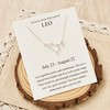 Philip Jones Leo Star Sign Zodiac Constellation Necklace and Quote