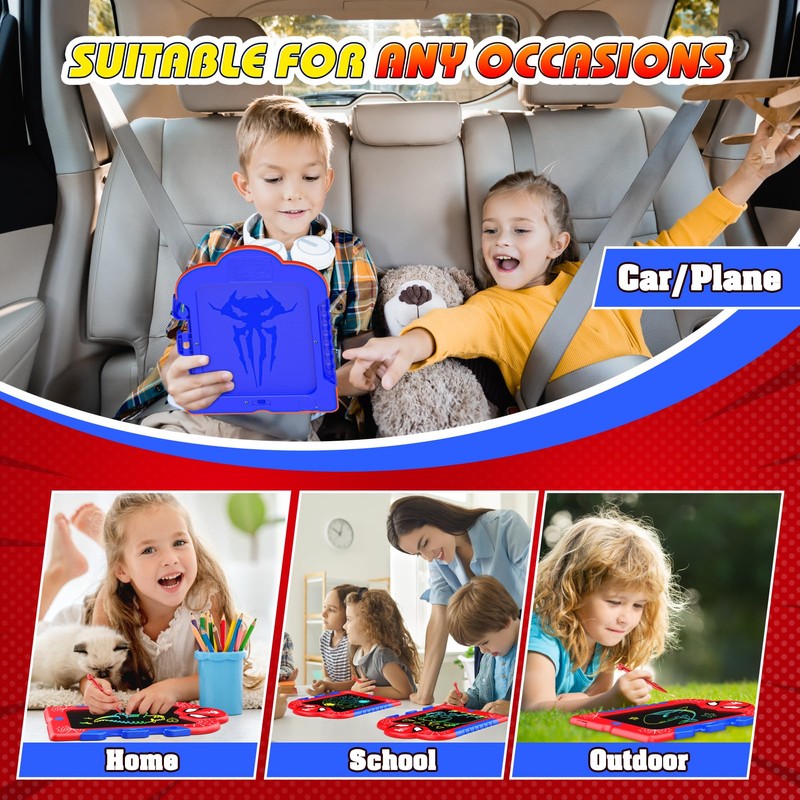 LCD Writing Tablet for Kids: Spidolapse 2 PCS Doodle Board