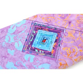 LoudElephant Cotton Tie Dye Fabric Bundles Pre Cut 40 Pieces 10" x 10" Tie Dye Fabric Squares Purple 10" x 10"