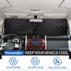 Windshield Sunshade Fit for Toyota FJ Cruiser 2007-2021, Folding Car