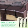 Windyun Gutter Guards Roll Black Plastic Guards Mesh Downspout Pipe