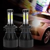 2pcs Vehicle X7‑COB 6500K H7 LED Headlight High Front Light