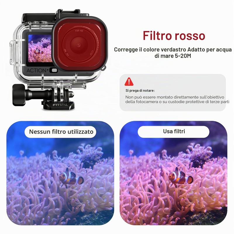 FitStill DJI Action 6 - Kit completo da immersione per