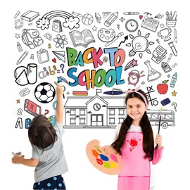 Ausmal Tischdecke Einschulung, Papiertischdecke Rolle, Einschulung Deko, Einschulung Junge Mädchen, DIY Maltischdecke für Kinder, Ausmaltischdecke für Schulanfang Geschenk, Schultüte Füllung (MX-1)