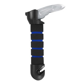 Jimkply Car Exit Aid, Multifunctional Safety Handle, Seat Belt Cutter, Safety Hammer, Mobility Aid for Car, Safety Tool for Emergencies (Blue)