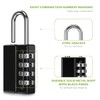 KeeKit Combination Padlock, 4 Digit Combination Lock with Keys, Resettable
