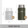THERMOS Stainless King Vacuum-Insulated Food Jar, 24 Ounce, Army Green