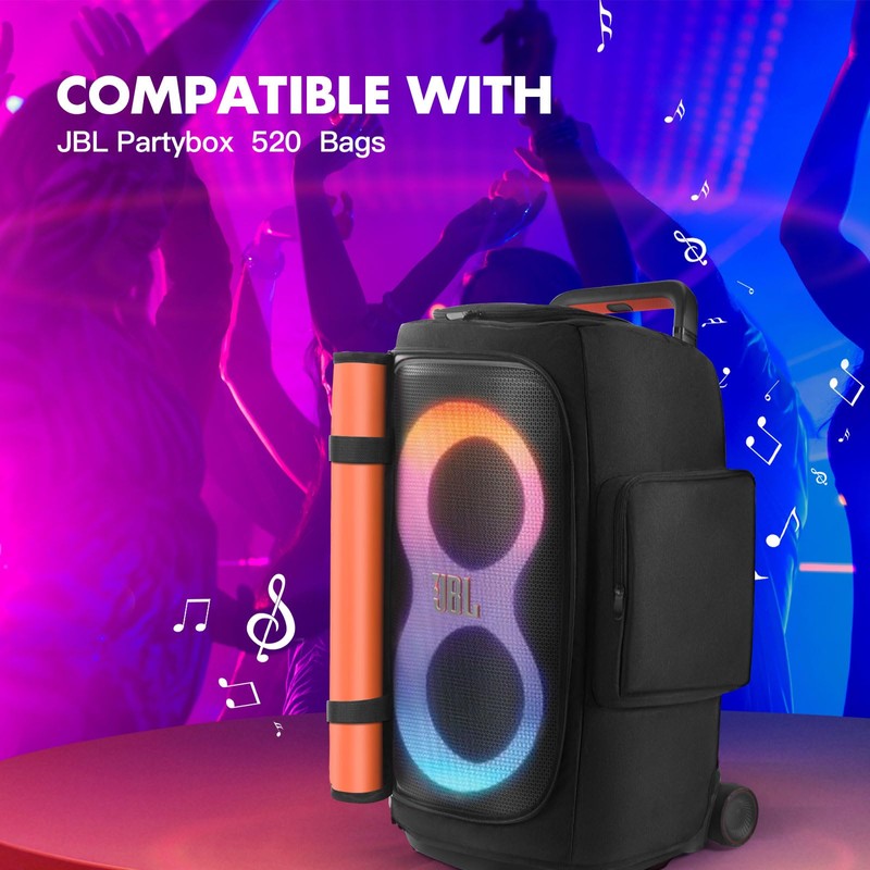 Speaker Cover Compatible with JBL PartyBox 520, Scratch-Resistant, Dustproof, Portable