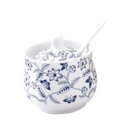 Ipetboom 1 Set Ceramic Salt Jar Kitchen Spice Container with Lid Elegant Condiment Holder for Salt Sugar and Seasoning for Home Kitchen and Dining Use