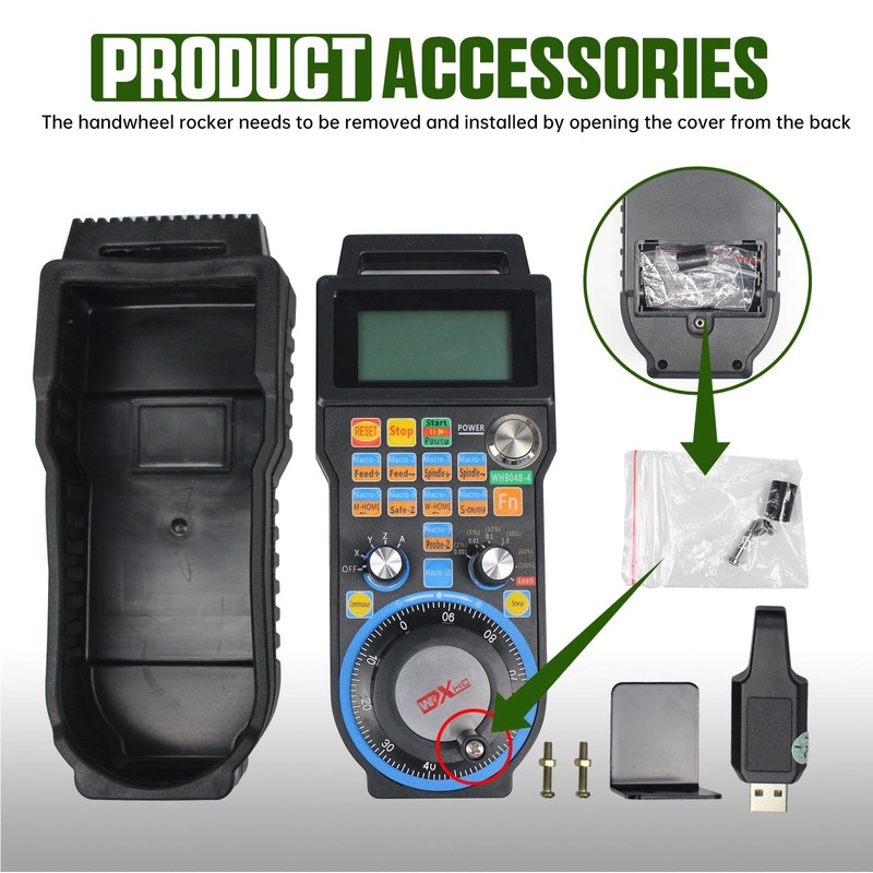CNCTOPBAOS 4 Axis USB Mach3 Handwheel Controller Remote Hand Control