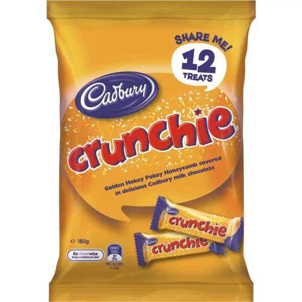 Cadbury Bulk Cadbury Crunchie Share Pack 180g ($6.00 each x 12 units)