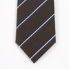 The Shirt Studio Brown Modern Stripe Manual Tie